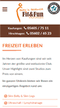 Mobile Screenshot of fitfun-kaufungen.de
